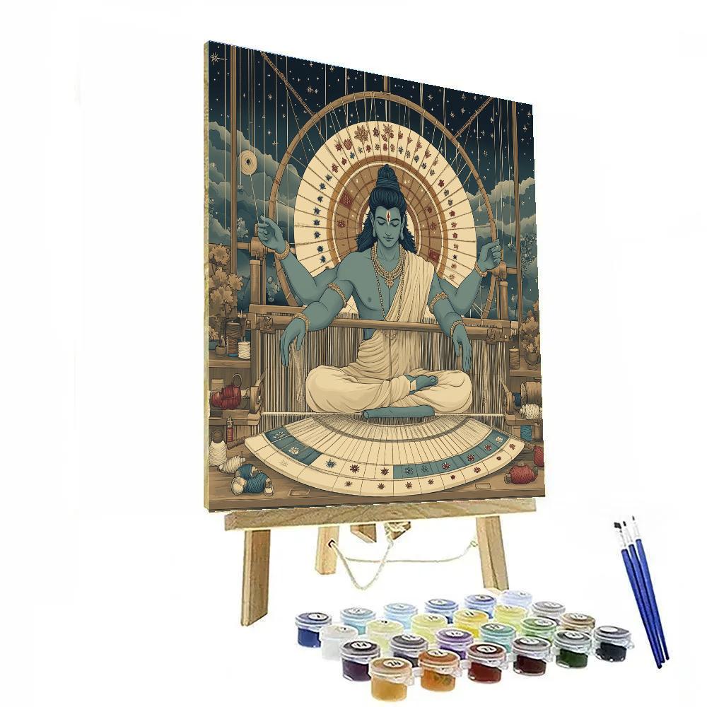 Brahma Time Loom Tapestry Paint by numbers art
