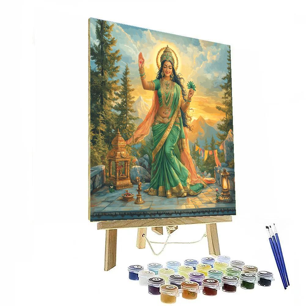 Mountain Dawn Parvati Blessing paint by color