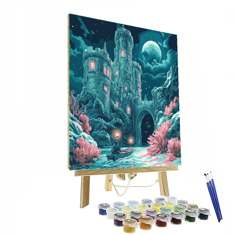Tideglass Castle Of The Moonlit Reef painting number kit