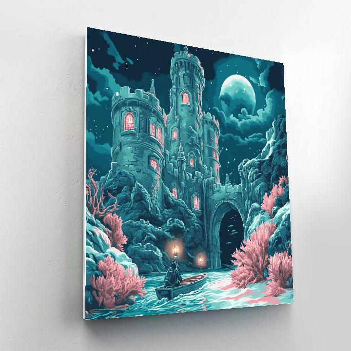 Tideglass Castle Of The Moonlit Reef painting number kit