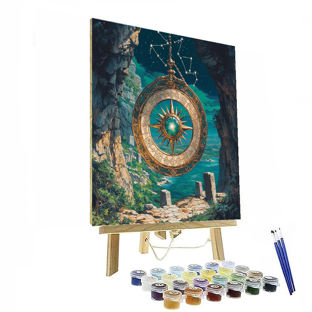 Knotwork Astrolabe Celtic Compass Paint by numbers kits