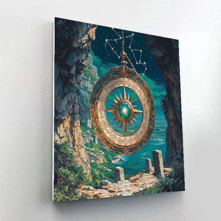 Knotwork Astrolabe Celtic Compass Paint by numbers kits