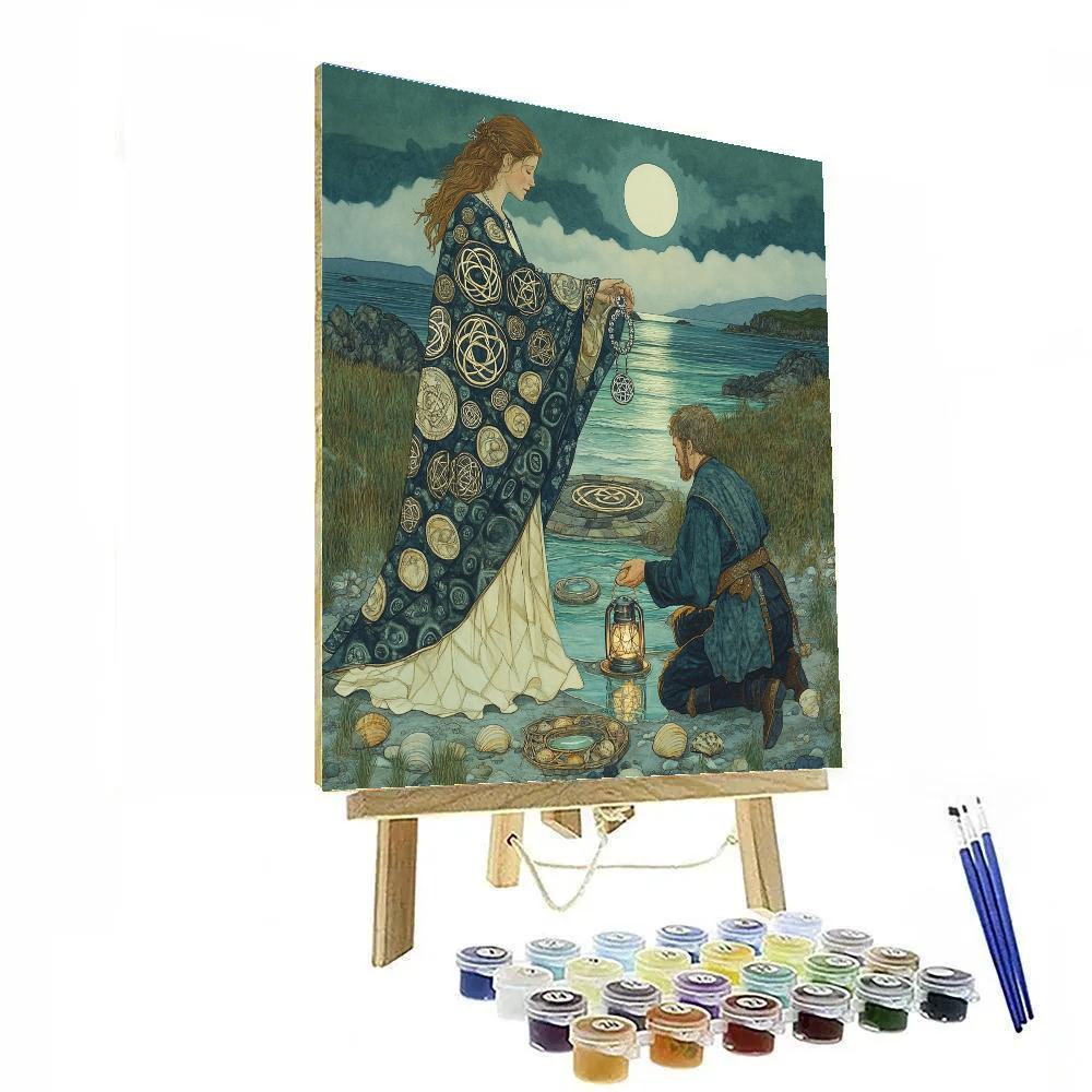 Selkie Shore Ritual In Celtic Mist DIY paint by numbers