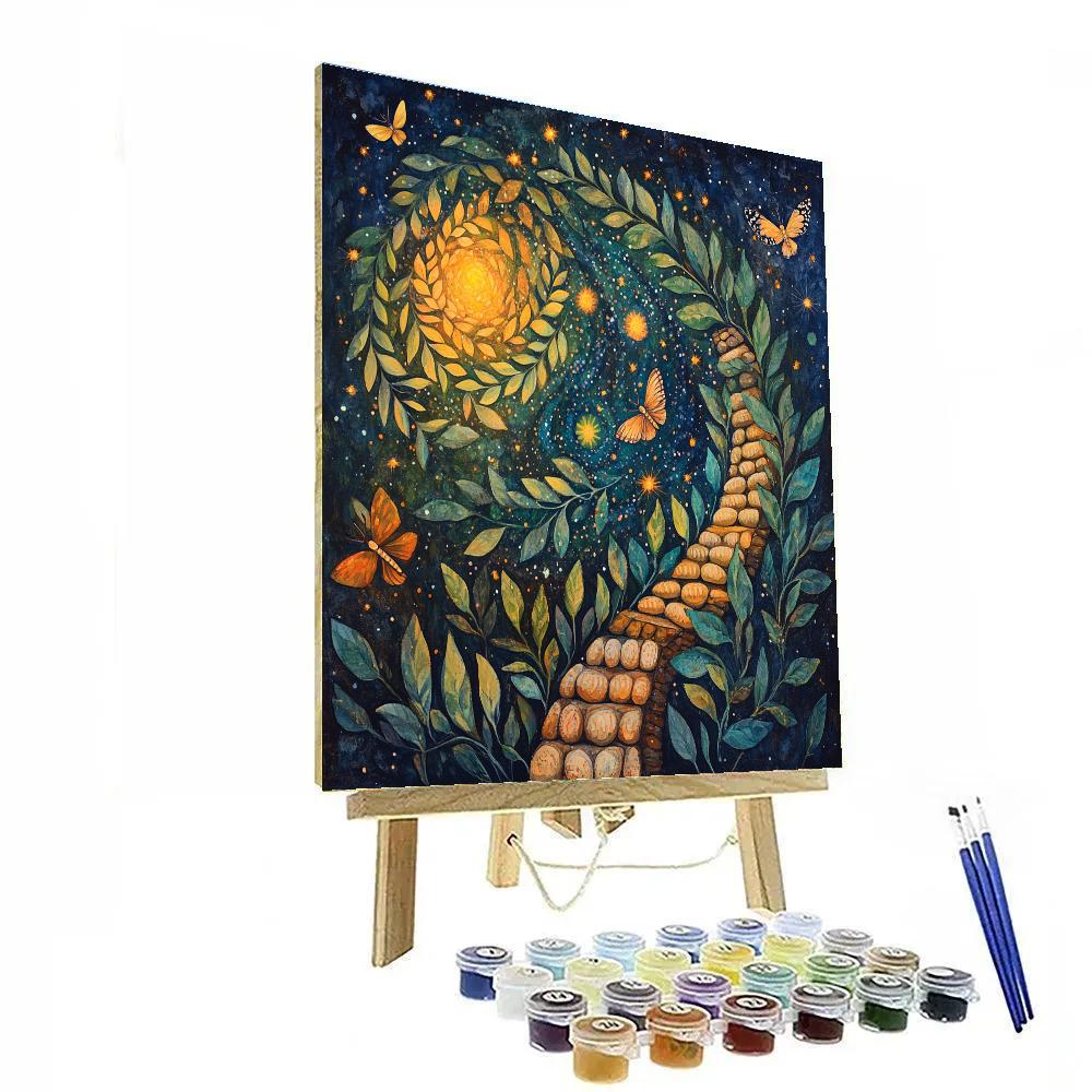 Frida Kahlo Inspired Celestial Milpa Of Memory Spirals Painting by numbers kit