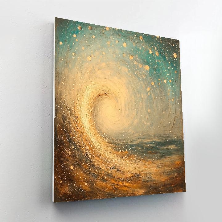 Edgar Degas Inspired Cosmic Dust Choreography paint by color