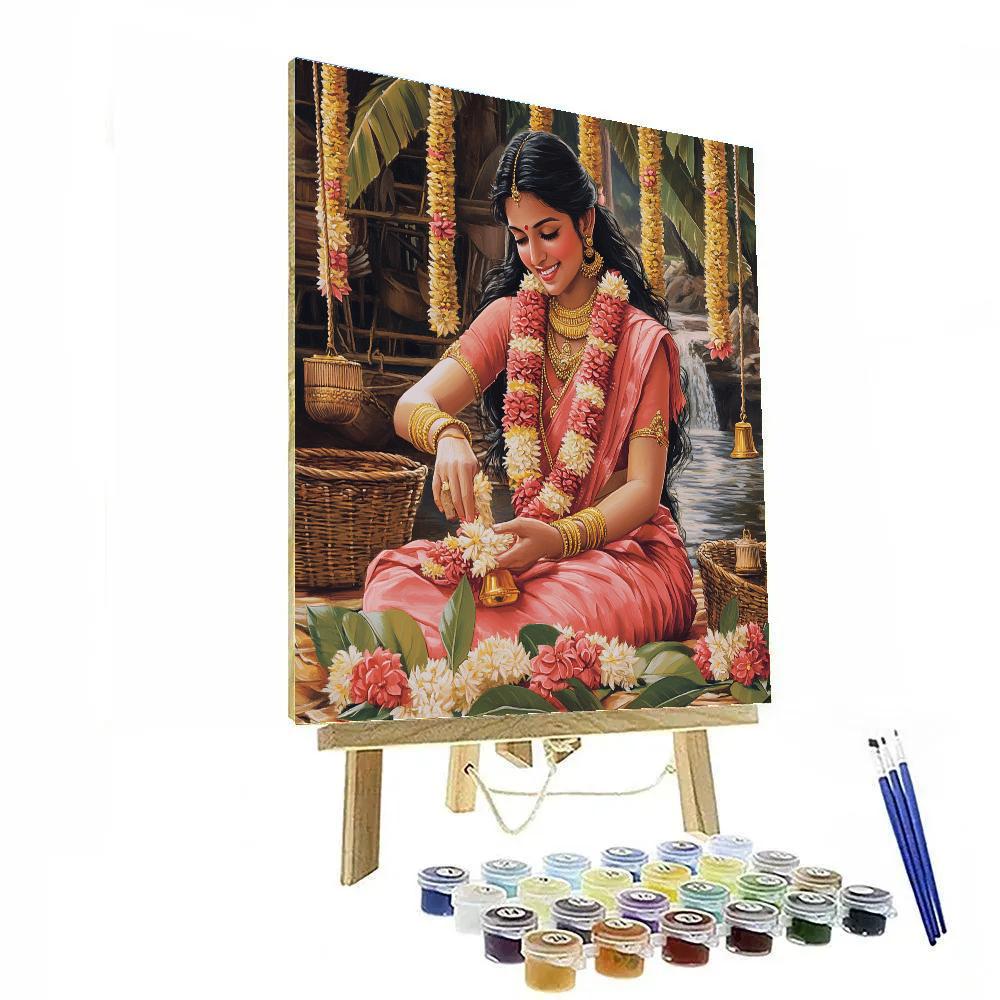 Lotus Workshop With Parvati In Morning Light paint by numbers