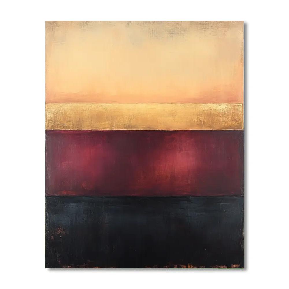 Mark Rothko Inspired Event Horizon Stillness paint by number