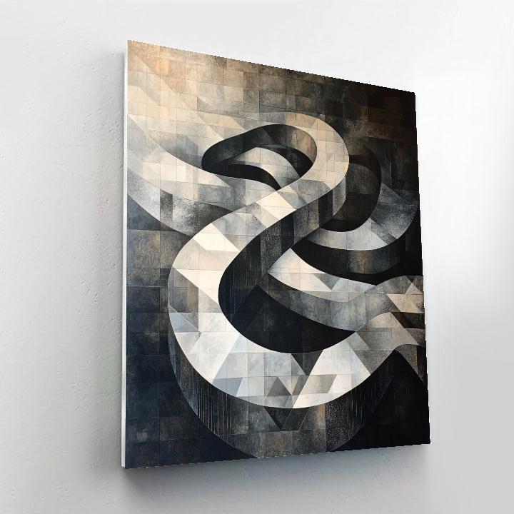 M.C. Escher Inspired Topological River Of Shadows Paint by numbers kits