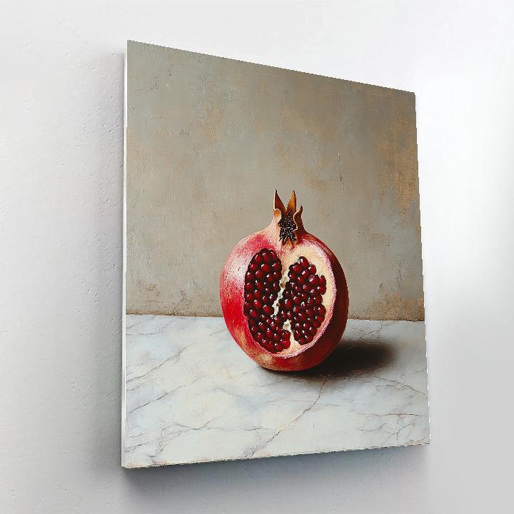 Michelangelo Inspired Pomegranate Constellation paint by numbers