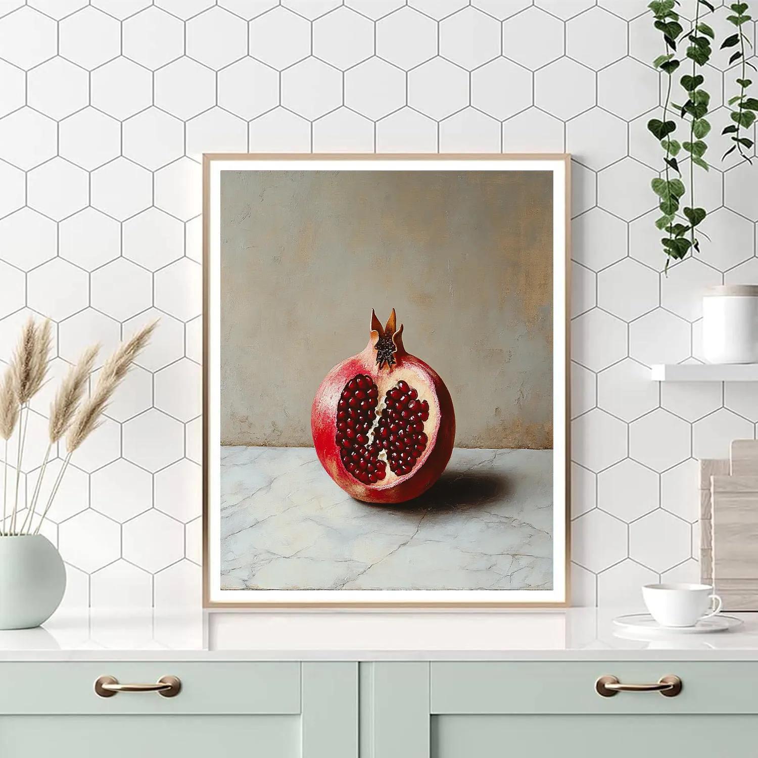 Michelangelo Inspired Pomegranate Constellation paint by numbers