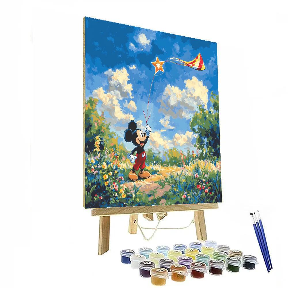 Mickey Mouse Galaxy Kite Parade Disney Inspired Paint by numbers art