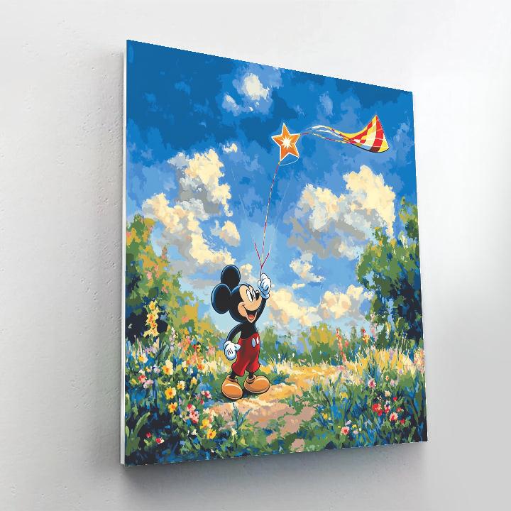 Mickey Mouse Galaxy Kite Parade Disney Inspired Paint by numbers art