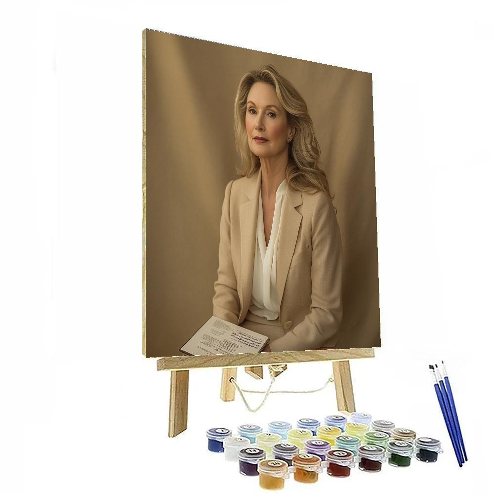 Meryl Streep: The Chameleons Curtain Call In Quiet Ivory Numbered painting kits