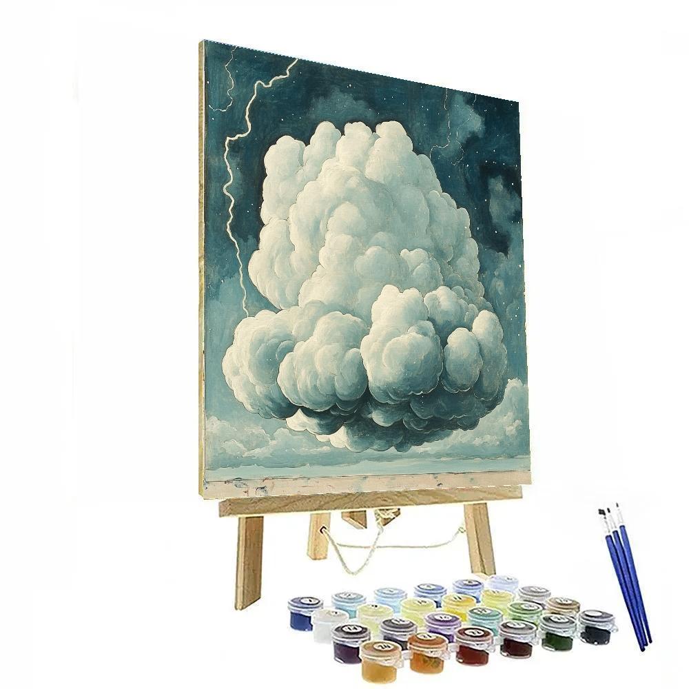 Michelangelo Inspired Auroral Storm Cloud Paint by numbers art