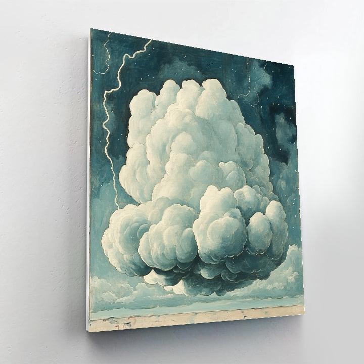 Michelangelo Inspired Auroral Storm Cloud Paint by numbers art