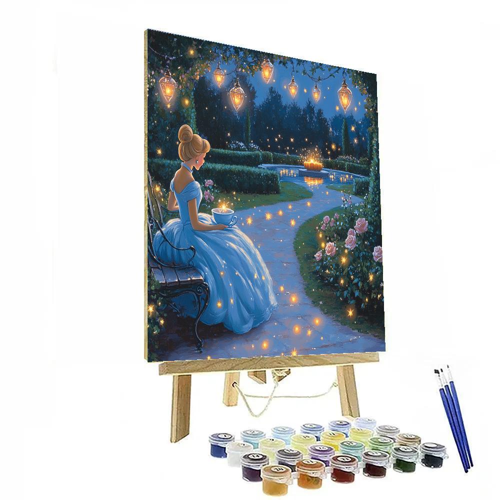 Cinderella Starlight Garden Tea Disney Inspired Numbered painting kits