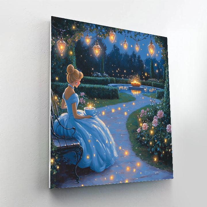 Cinderella Starlight Garden Tea Disney Inspired Numbered painting kits