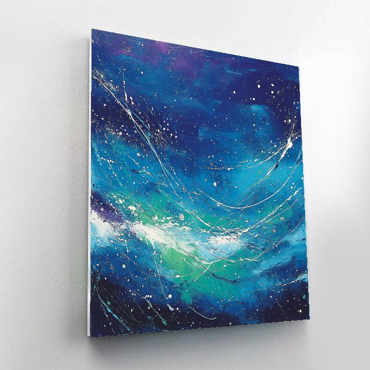 Jackson Pollock Inspired Aurora Ion Drift Painting by numbers kit