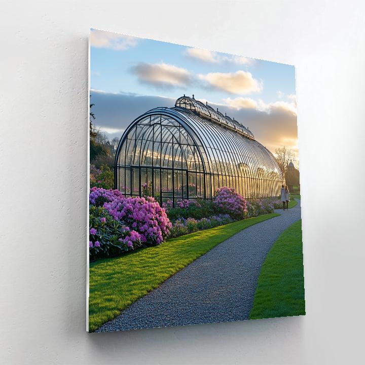 Royal Botanic Garden Glasshouses In Edinburgh Scotland paint by number