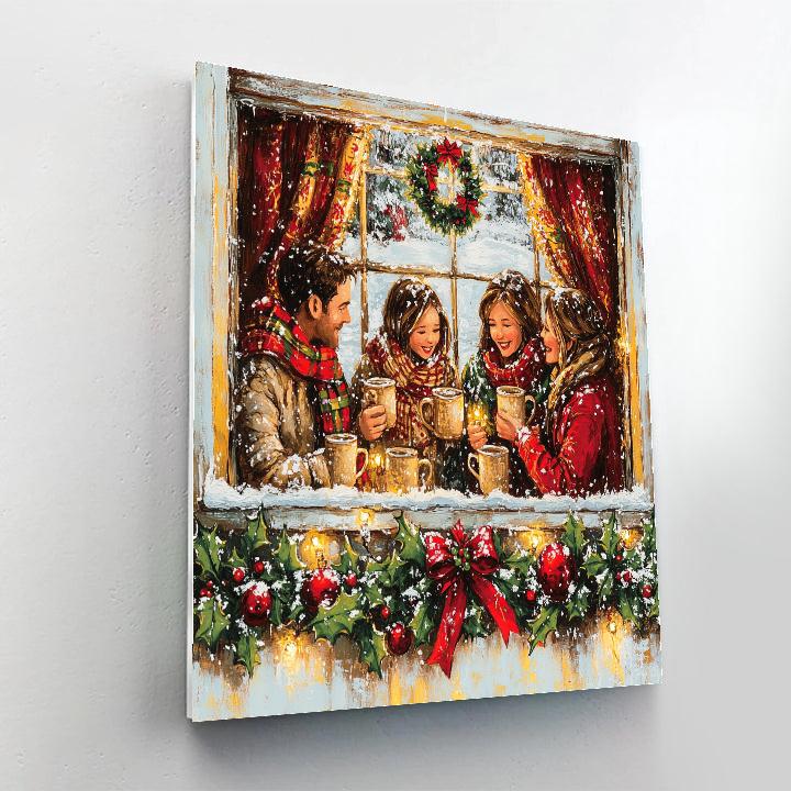 Holly Window Reunion paint by numbers