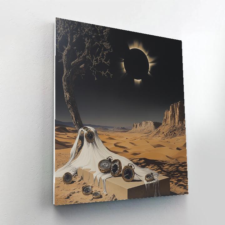 Salvador Dali Inspired Desert Clock Eclipse Paint by numbers art