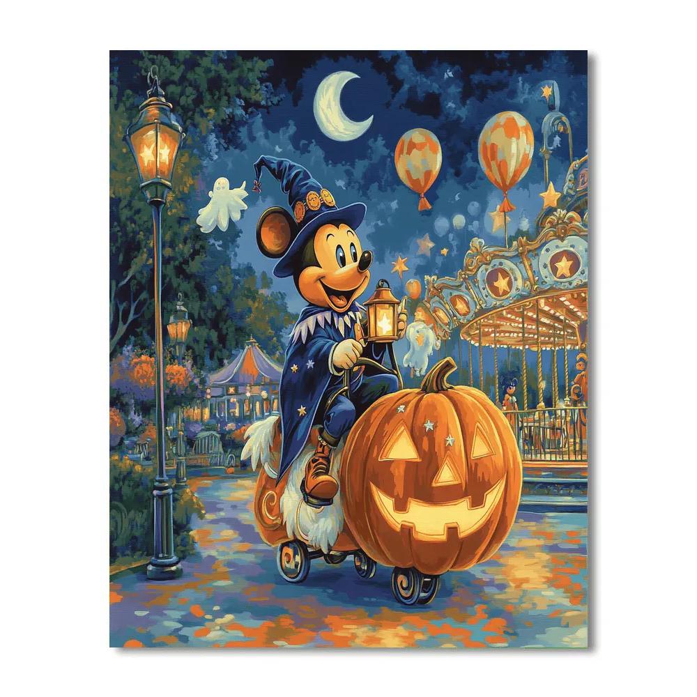 Haunted Carousel Of Friendly Shadows paint by color