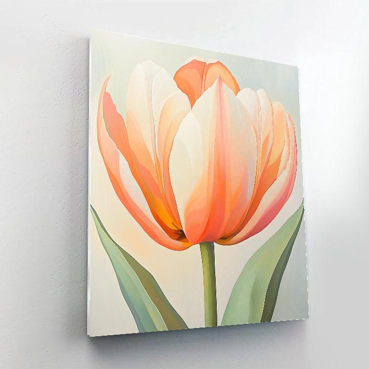 Georgia OKeeffe Inspired Giant Tulip Sunrise Numbered painting kits