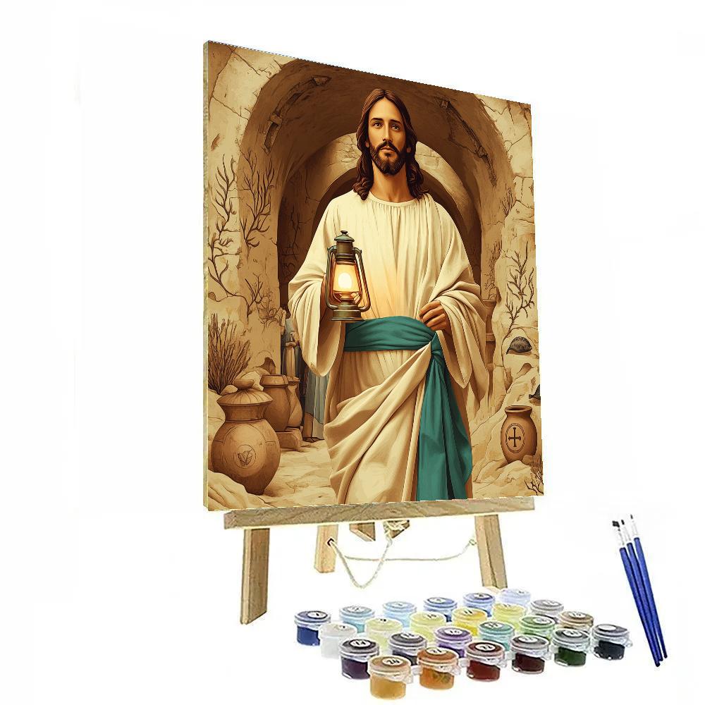 Jesus Lantern Of The Catacombs Number painting