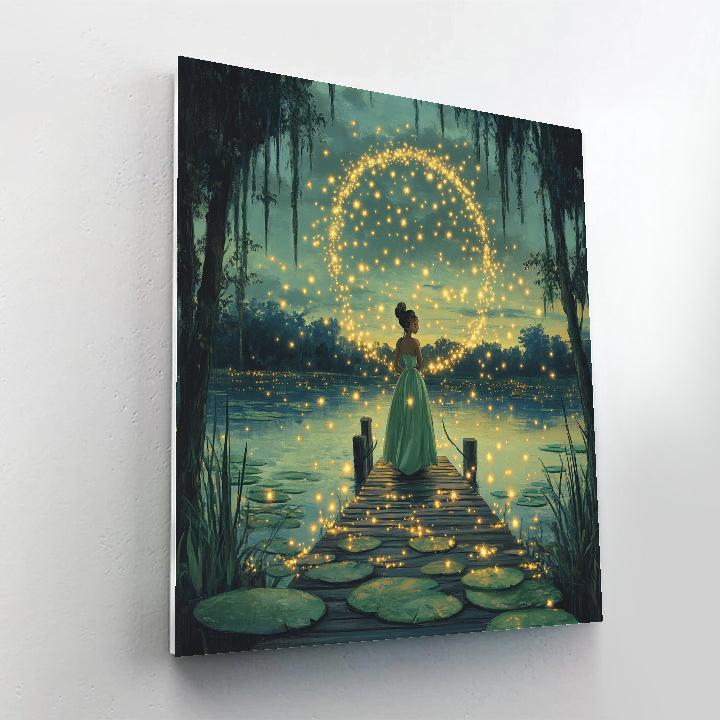 Tiana Firefly Star Waltz Disney Inspired Paint by numbers art