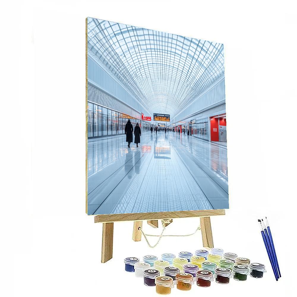 Montreal Underground City Modern Atrium Canada paint by color