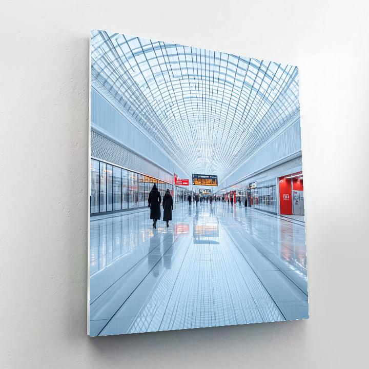 Montreal Underground City Modern Atrium Canada paint by color