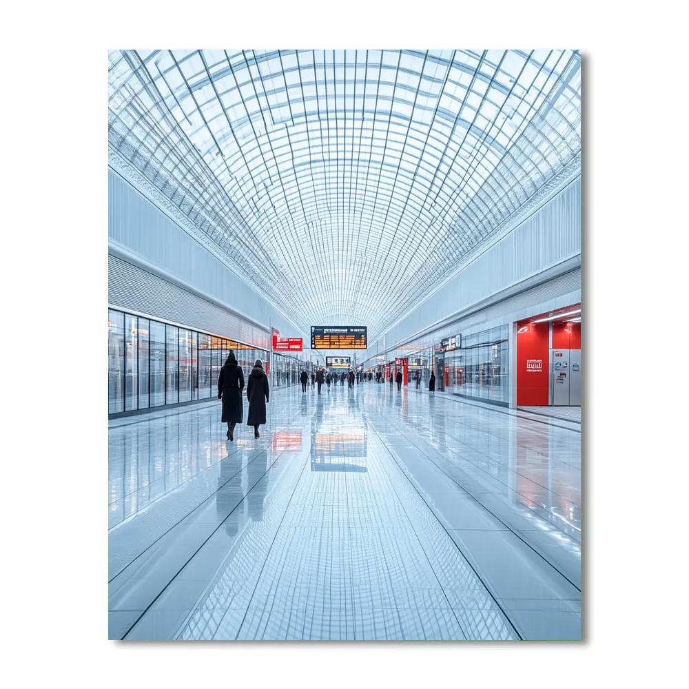 Montreal Underground City Modern Atrium Canada paint by color