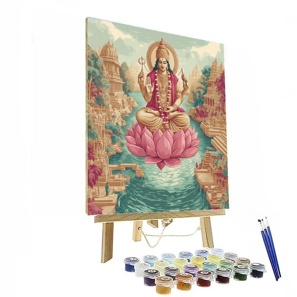 River Confluence With Brahma Blessing paint by numbers