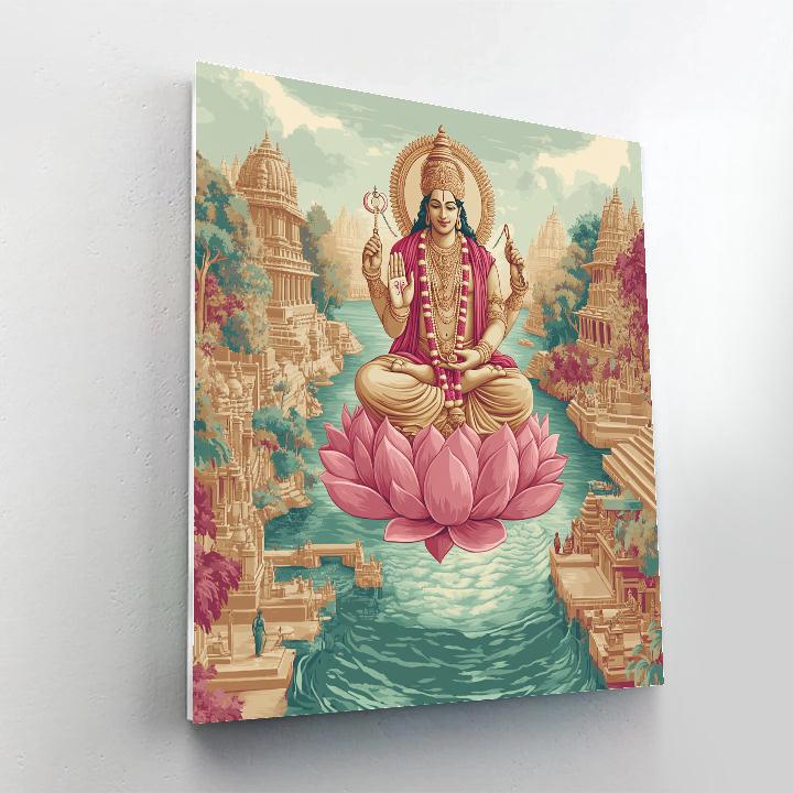 River Confluence With Brahma Blessing paint by numbers