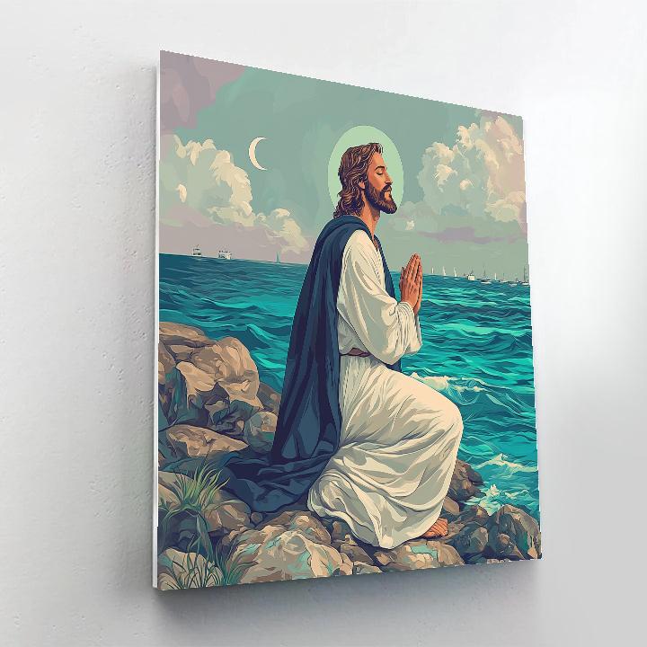 Galilee Shoreline Prayer Jesus Paint by numbers kits