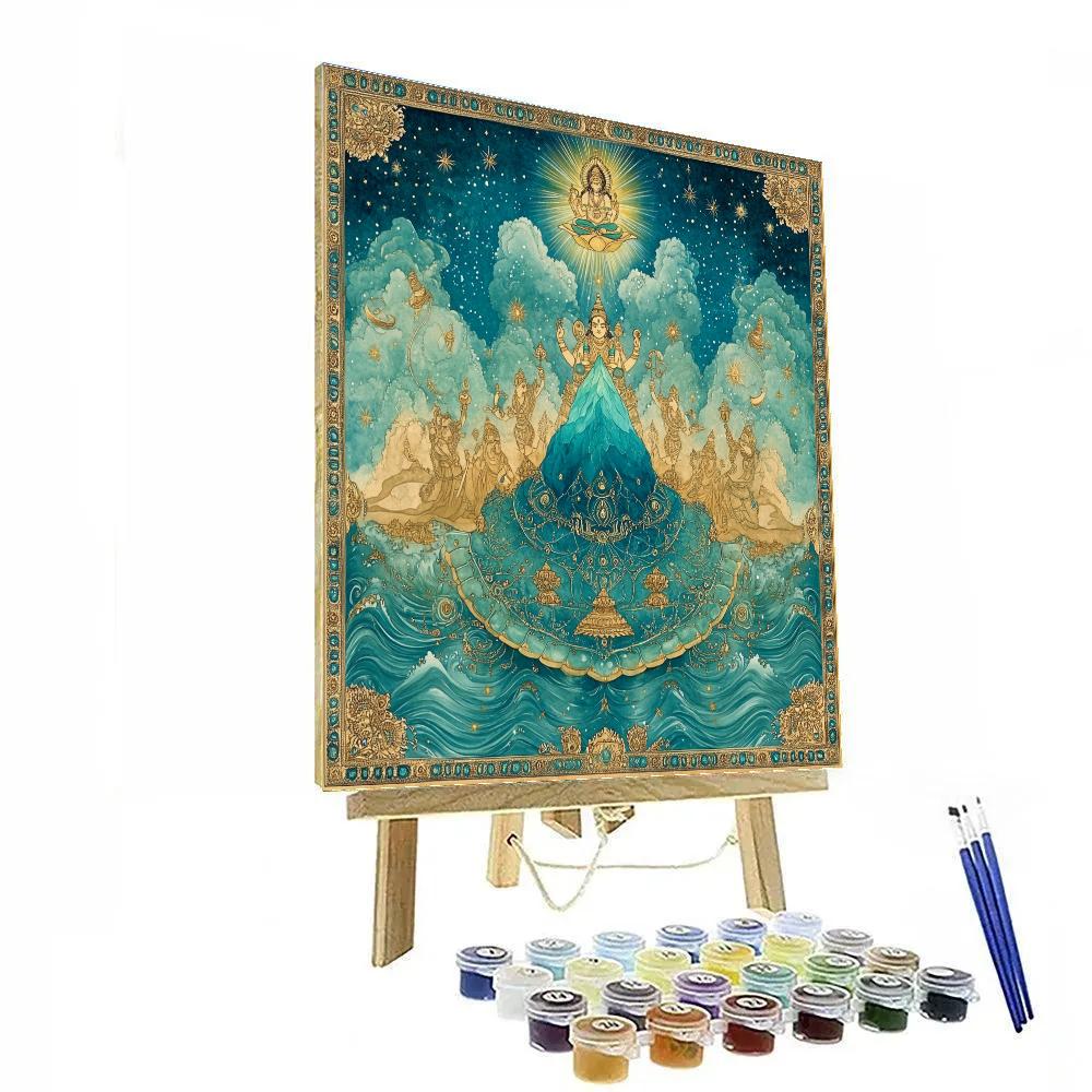 Kurma Holding The Cosmic Mountain Steady paint by numbers