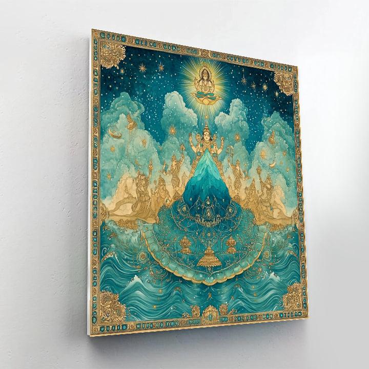 Kurma Holding The Cosmic Mountain Steady paint by numbers