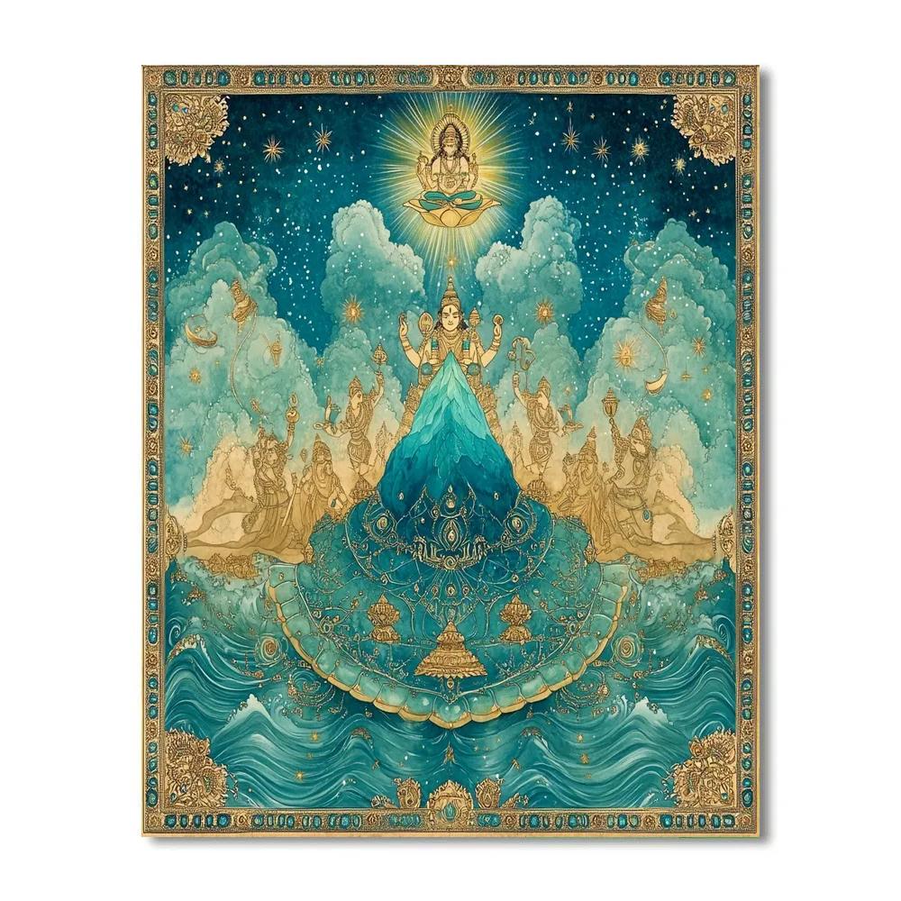 Kurma Holding The Cosmic Mountain Steady paint by numbers