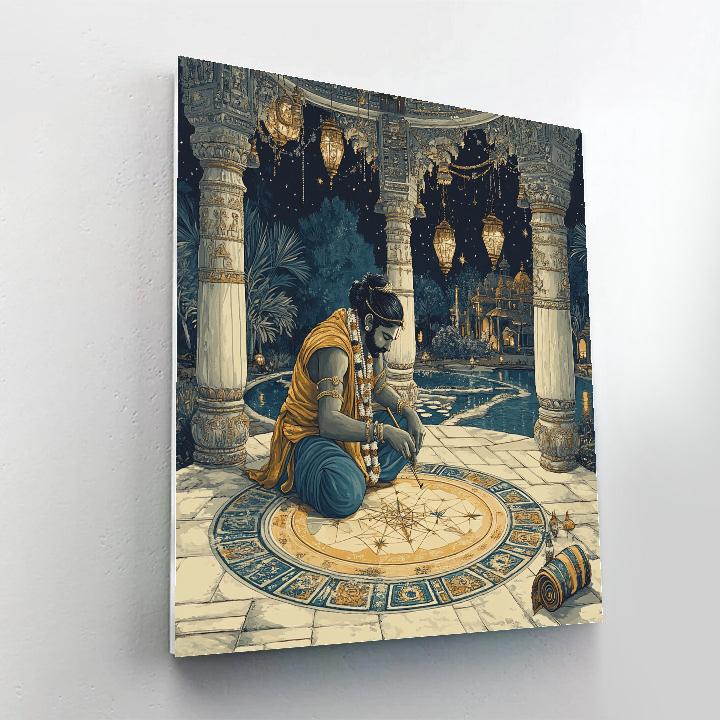 Brahma Crafted Star Map Pavilion paint by numbers
