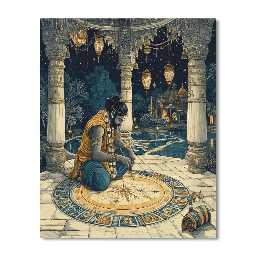 Brahma Crafted Star Map Pavilion paint by numbers