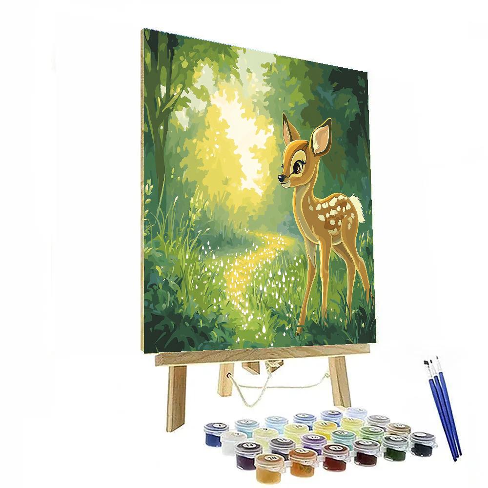 Bambi Dewdrop Star Meadow Disney Inspired Paint by numbers kits