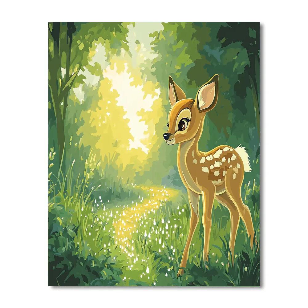 Bambi Dewdrop Star Meadow Disney Inspired Paint by numbers kits