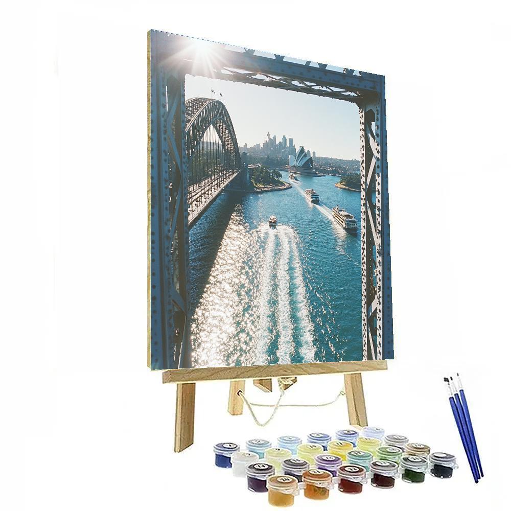 Sydney Harbour Bridge Pylon Lookout Australia painting number kit