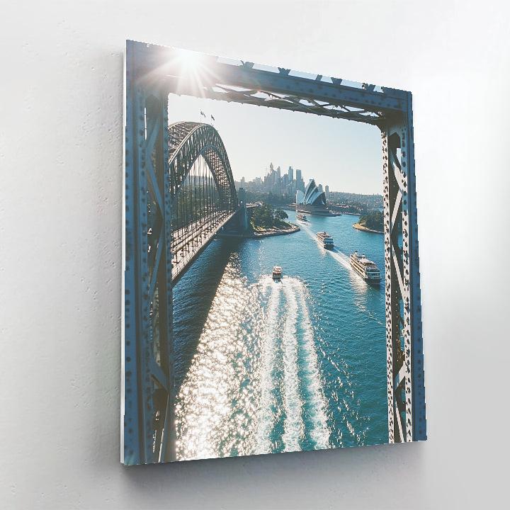 Sydney Harbour Bridge Pylon Lookout Australia painting number kit