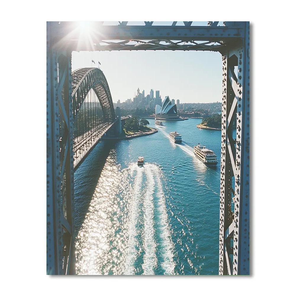 Sydney Harbour Bridge Pylon Lookout Australia painting number kit