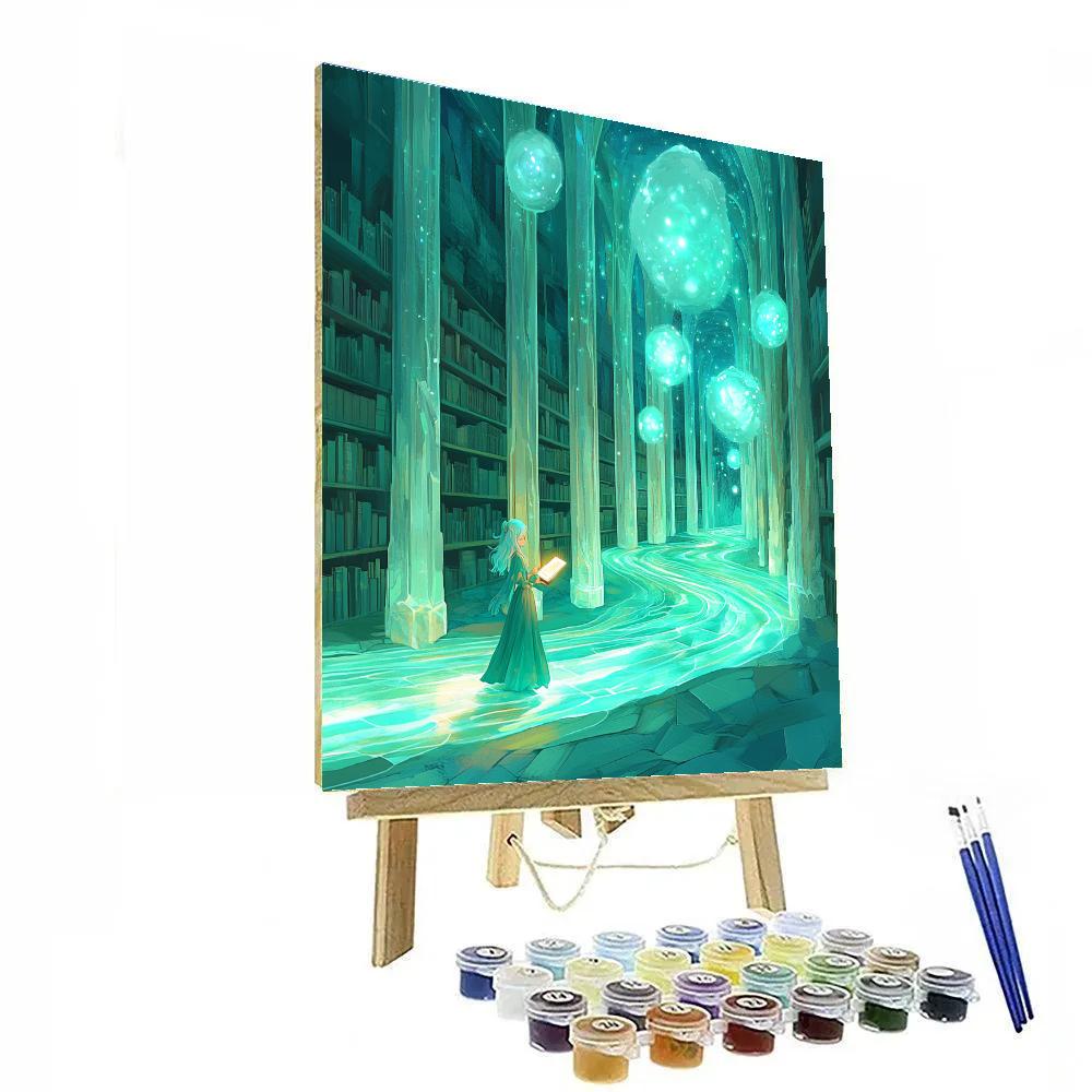 Kida Crystal Nebula Library Disney Inspired paint by numbers