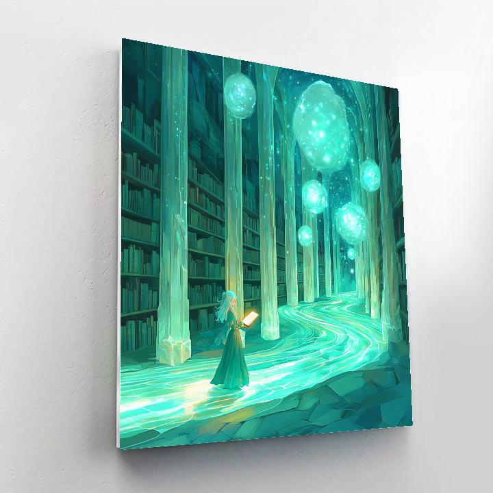 Kida Crystal Nebula Library Disney Inspired paint by numbers