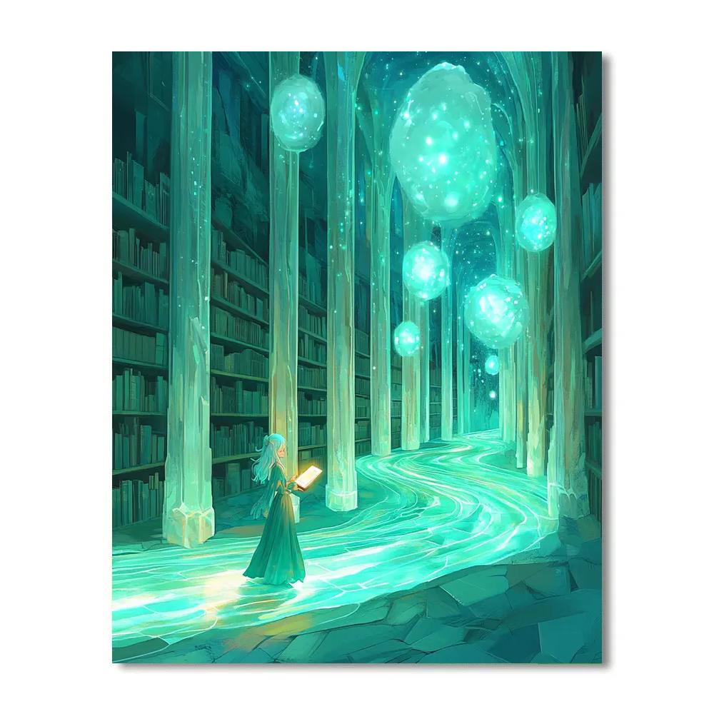Kida Crystal Nebula Library Disney Inspired paint by numbers