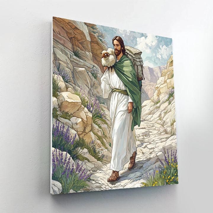 Jesus And The Lost Sheep Ridge Paint by numbers art