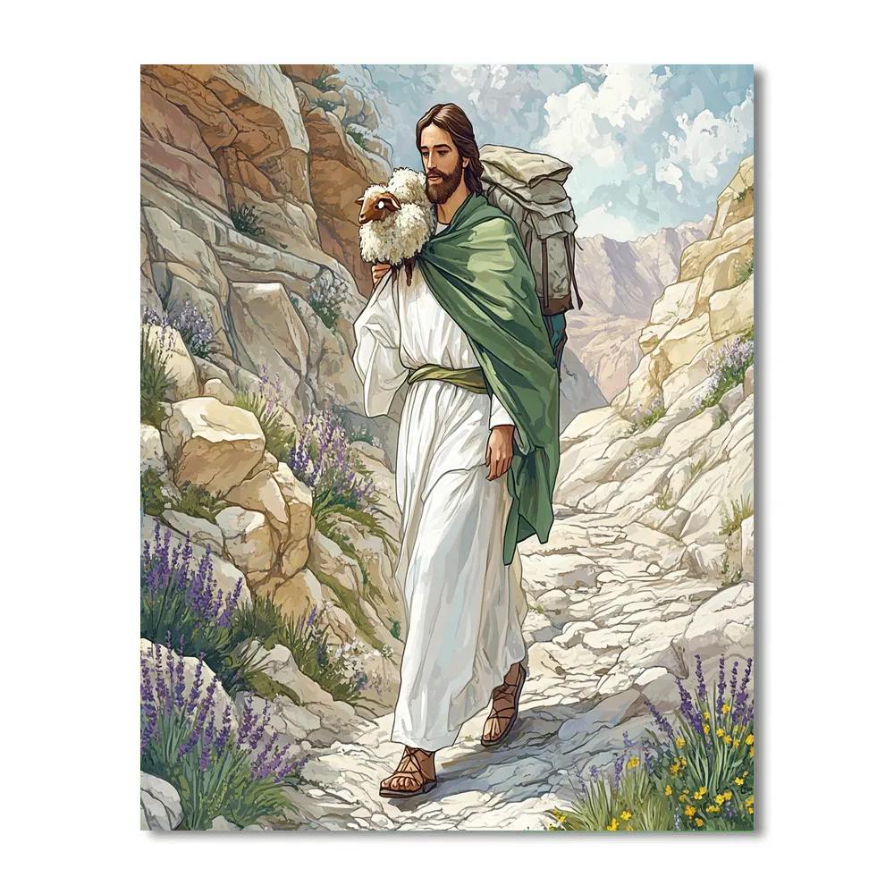 Jesus And The Lost Sheep Ridge Paint by numbers art